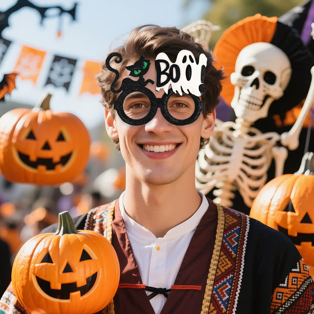 Spykay™ EG26830 Halloween Spooky Bat Pumpkin Skull Glasses for Adult Children - image 7