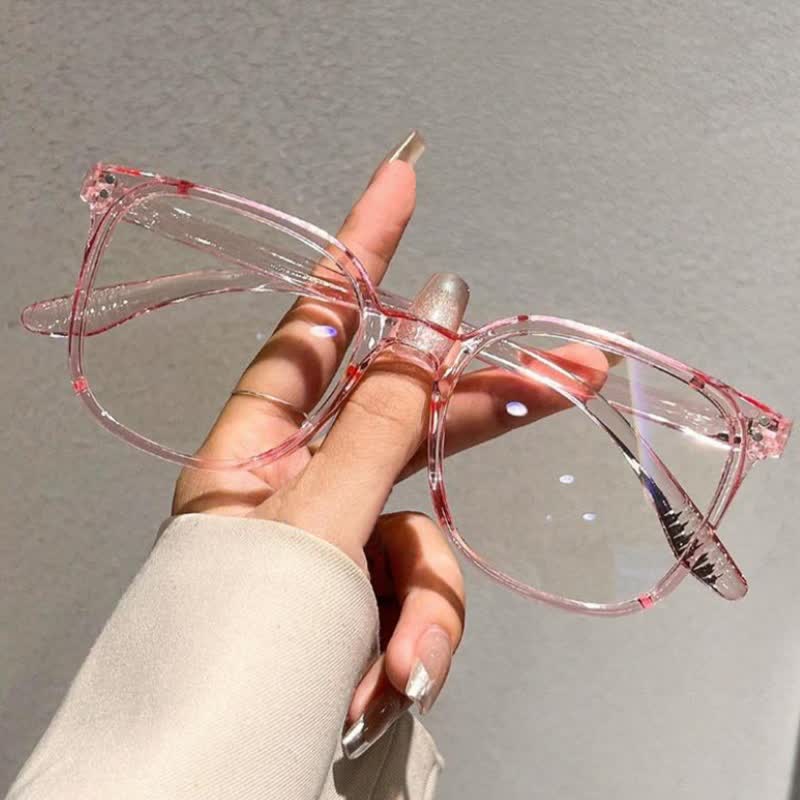 Spykay™ EG60751 Simple Anti-blue Light Square Frame Glasses - Pink - image 17