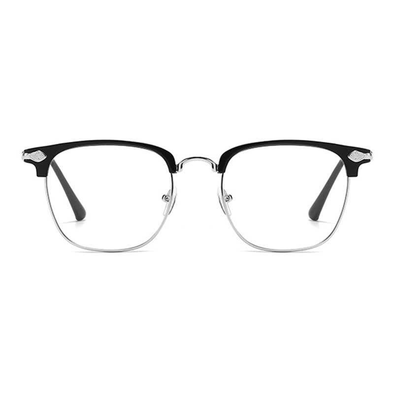 Spykay™ EG26834 Semi-Rimless Unisex Retro Square Frame Anti-blue Light Browline Glasses - image 2