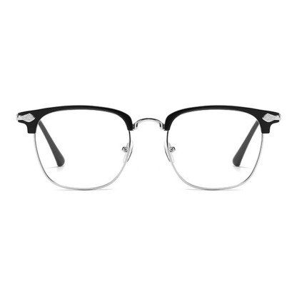 Spykay™ EG26834 Semi-Rimless Unisex Retro Square Frame Anti-blue Light Browline Glasses - image 2