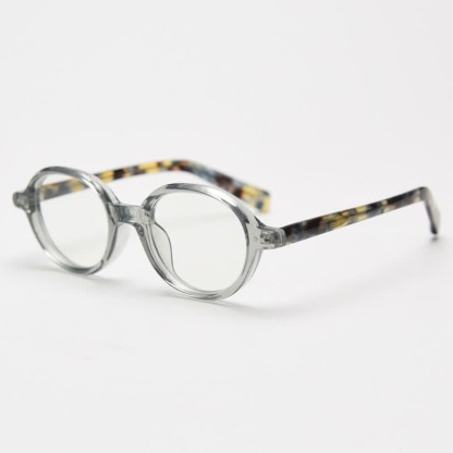 Spykay™ EG26838 Retro Round Frame Anti-blue Light Glasses - Grey - image 1