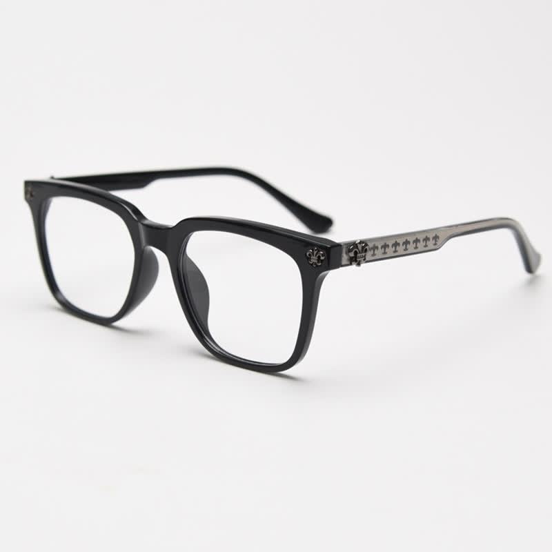 Spykay™ EG26839 Retro Classic Square Frame Anti-blue Light Glasses - Glossy Black - image 1