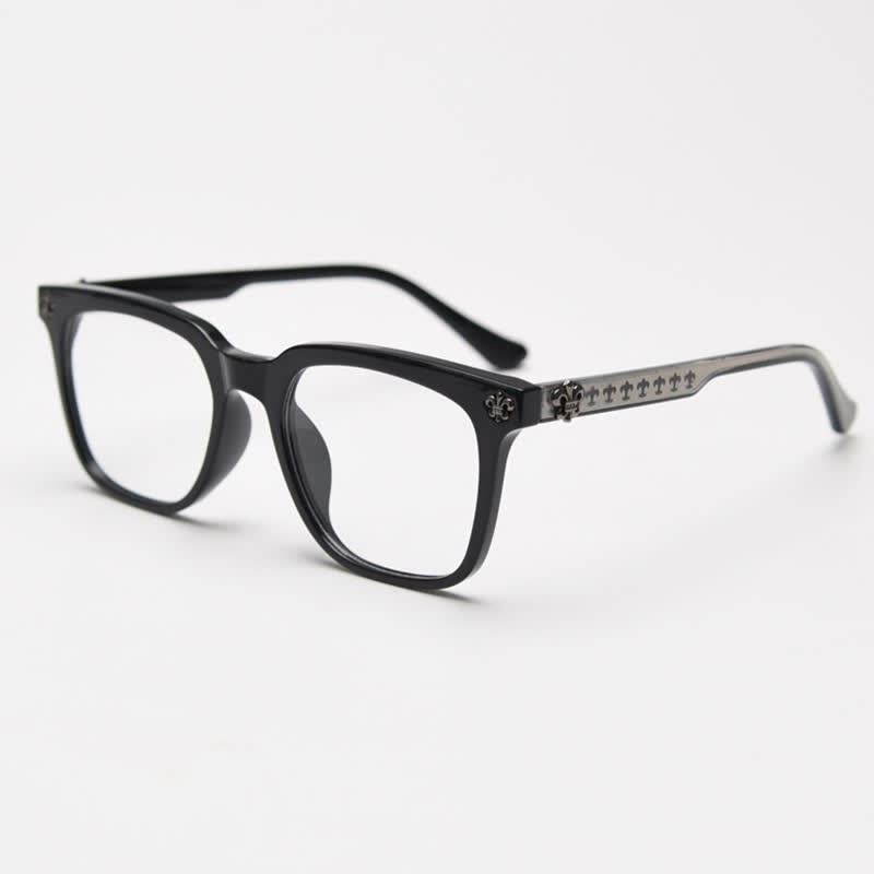 Spykay™ EG26839 Retro Classic Square Frame Anti-blue Light Glasses - Glossy Black - image 1