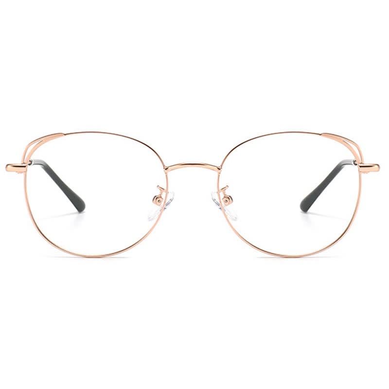 Spykay™ EG26840 Fashion Cat-Eye Metal Oval Frame Anti-blue Light Glasses - image 3