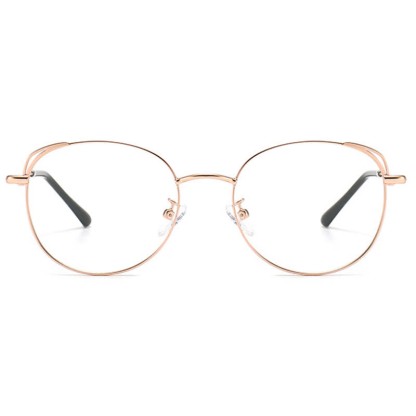 Spykay™ EG26840 Fashion Cat-Eye Metal Oval Frame Anti-blue Light Glasses - image 3
