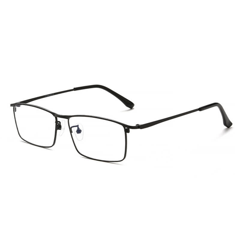 Spykay™ EG26841 Simple Titanium Rectangle Frame Anti-blue Light Glasses - Black - image 1