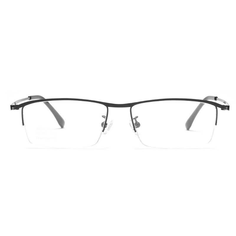Spykay™ EG26842 Simple Semi-Rimless Titanium Rectangle Frame Anti-blue Light Glasses - image 2