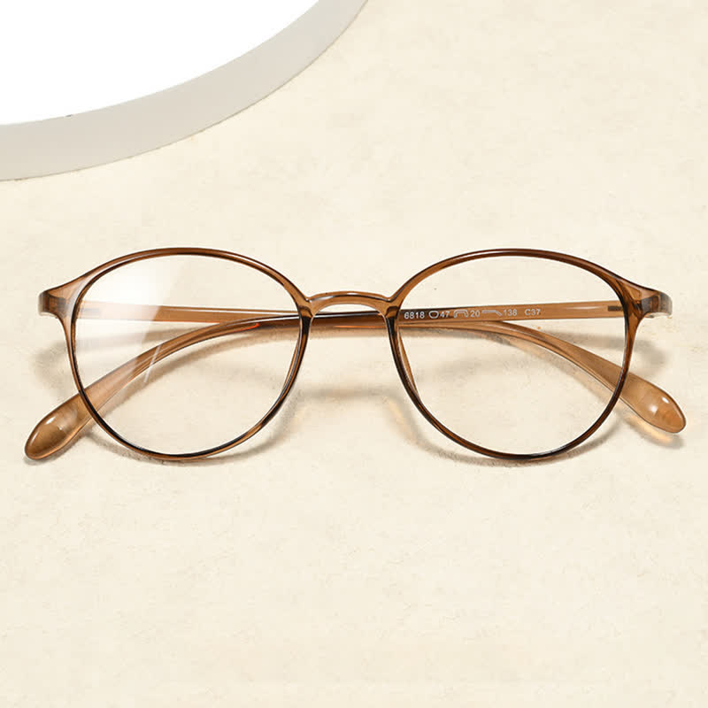 Spykay™ EG26845 Lightweight Round Frame Anti-blue Light Simple Glasses - image 1
