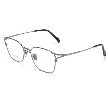 Spykay™ EG26846 Lightweight Titanium Square Frame Anti-blue Light Simple Glasses - Dark Grey - image 1