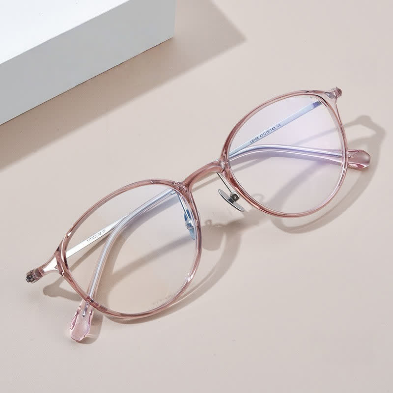 Spykay™ EG26847 Lightweight Classic Round Frame Anti-blue Light Simple Glasses - image 9