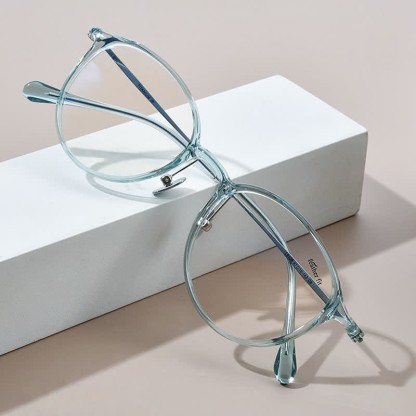 Spykay™ EG26847 Lightweight Classic Round Frame Anti-blue Light Simple Glasses - image 6