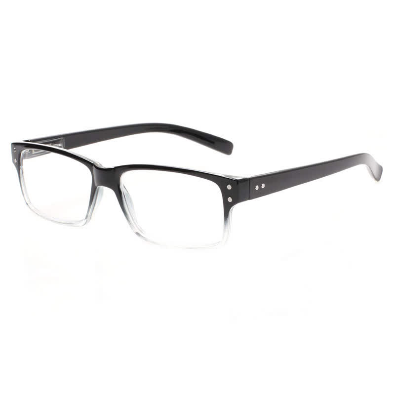 Spykay™ EG26837 Simple Classic Rectangle Frame Anti-blue Light Glasses - Black/Clear - image 9