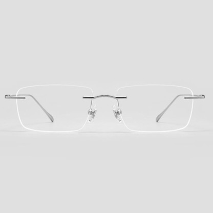 Spykay™ EG26723 Titanium Rectangle Frame Anti-blue Light Hipster Rimless Glasses - image 2