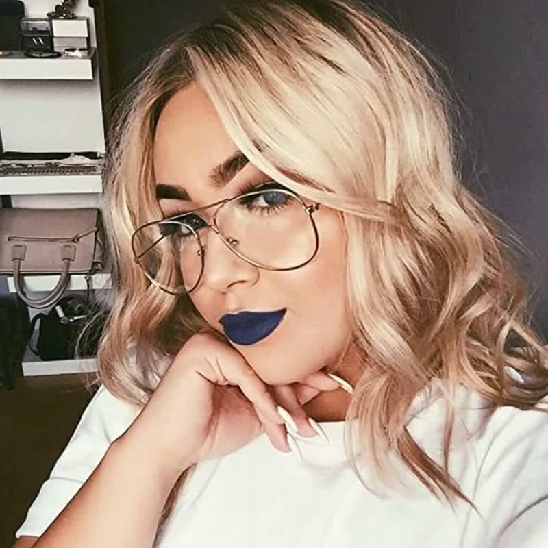 Spykay™ EG26827 Hipster Metal Retro Anti-blue Light Aviator Glasses - image 6