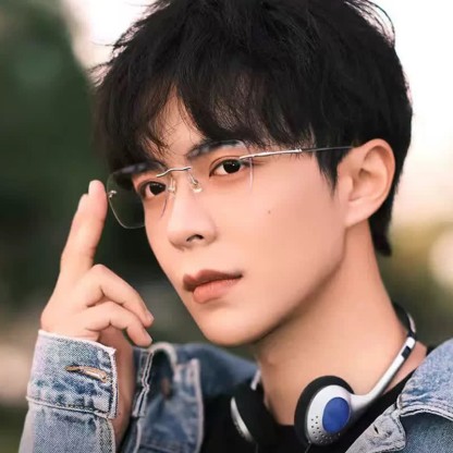 Spykay™ EG26850 Square Titanium Frame Anti-blue Light Hipster Rimless Glasses - image 6