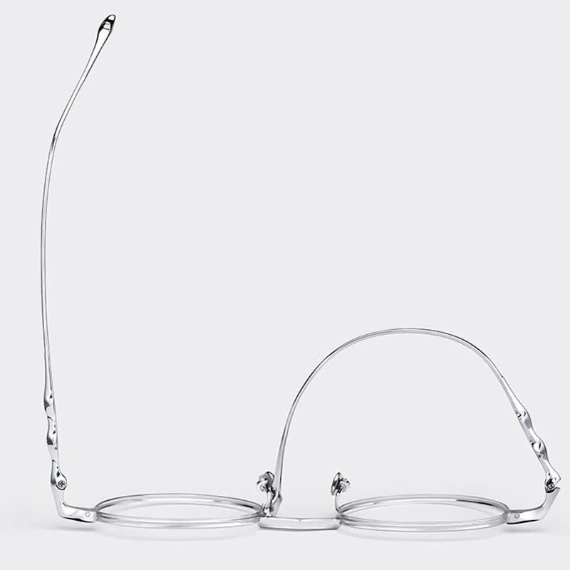 Spykay™ EG26853 Round Titanium Frame Anti-blue Light Classic Glasses - image 9