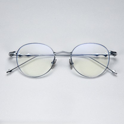 Spykay™ EG26853 Round Titanium Frame Anti-blue Light Classic Glasses - image 2