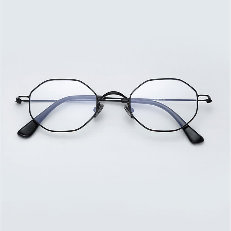 Spykay™ EG26854 Geometric Titanium Frame Anti-blue Light Simple Glasses - image 2