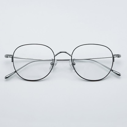 Spykay™ EG26855 Round Titanium Frame Anti-blue Light Simple Glasses - image 2
