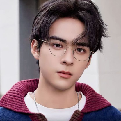 Spykay™ EG26855 Round Titanium Frame Anti-blue Light Simple Glasses - image 5