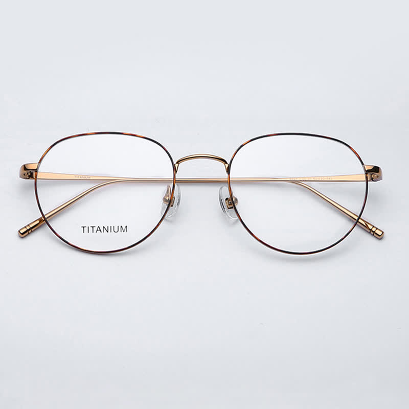 Spykay™ EG26857 Round Titanium Lightweight Frame Anti-blue Light Simple Glasses - image 2