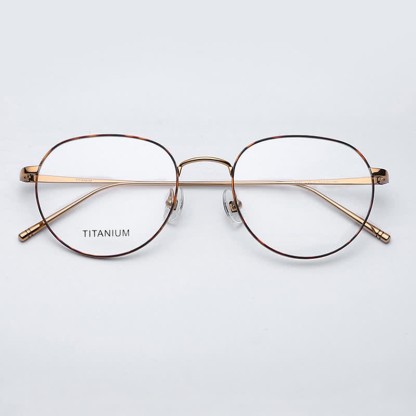 Spykay™ EG26857 Round Titanium Lightweight Frame Anti-blue Light Simple Glasses - image 2