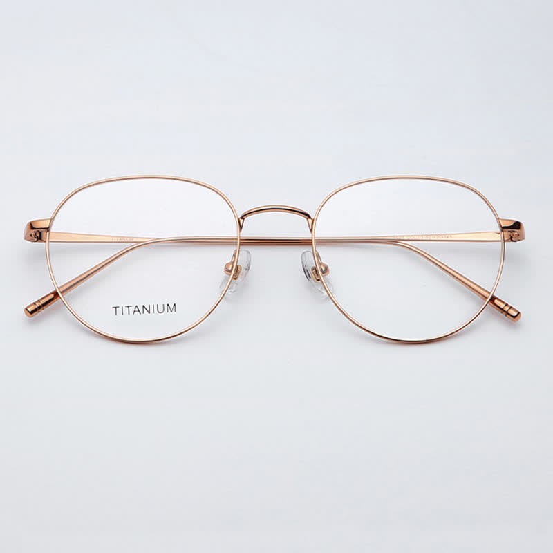 Spykay™ EG26857 Round Titanium Lightweight Frame Anti-blue Light Simple Glasses - image 6