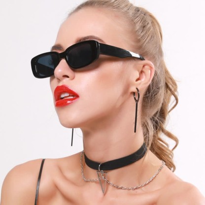 Spykay™ SG60996 Rectangle Small Thick Frame Vintage Sunglasses - image 8