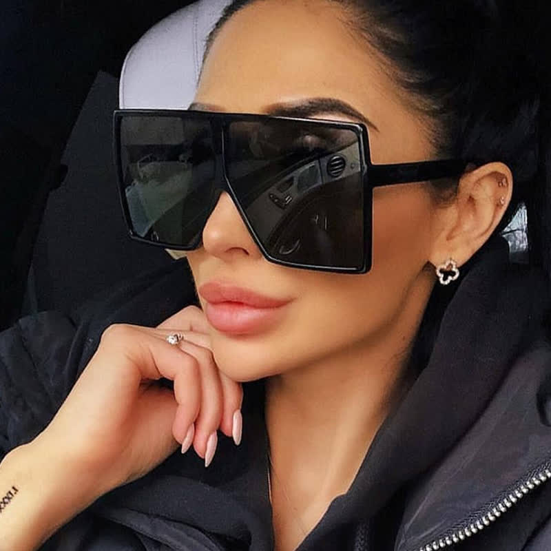 Spykay™ SG60998 Square Oversized Frame Fashion Sunglasses - Black - image 11