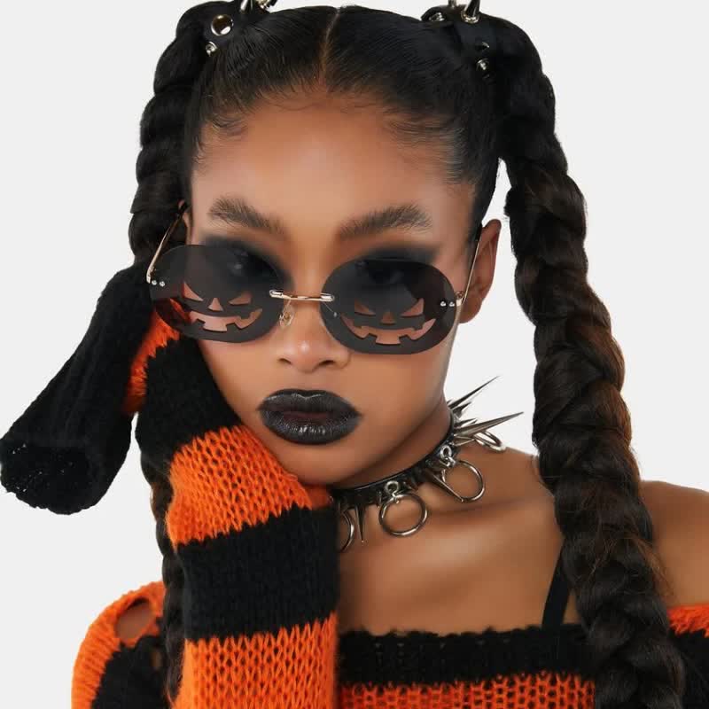 Spykay™ SG60987 Halloween Pumpkin Sunglasses for Women Men - image 1