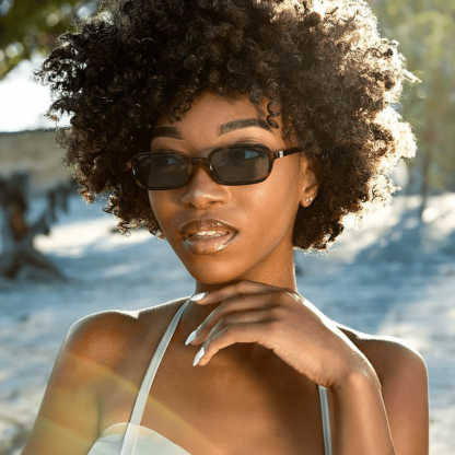 Spykay™ SG60704 Small Rectangle Frames Hipster Sunglasses - Tortoise/Grey - image 14