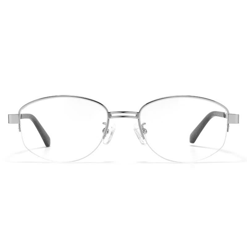 Spykay™ EG26860 Oval Metal Frame Hollow-out Temples Anti-blue Light Fashion Glasses - image 9