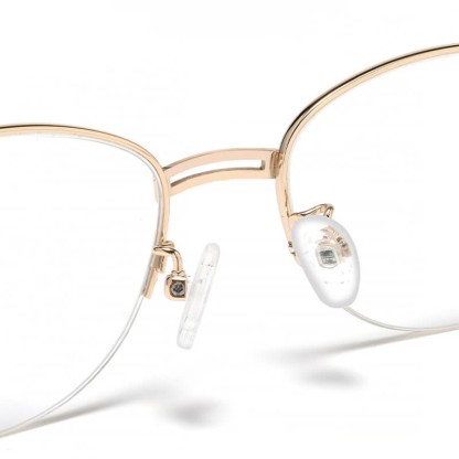 Spykay™ EG26860 Oval Metal Frame Hollow-out Temples Anti-blue Light Fashion Glasses - image 12