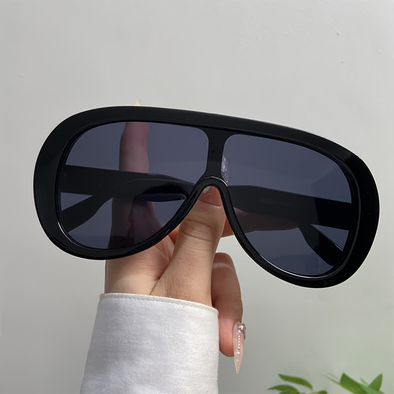 Spykay™ SG61001 Unisex Oversized One-piece Frame Aviator Sunglasses  - image 5