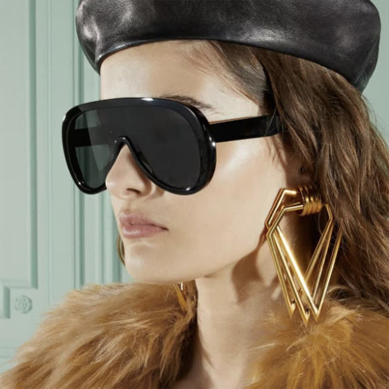 Spykay™ SG61001 Unisex Oversized One-piece Frame Aviator Sunglasses  - image 3