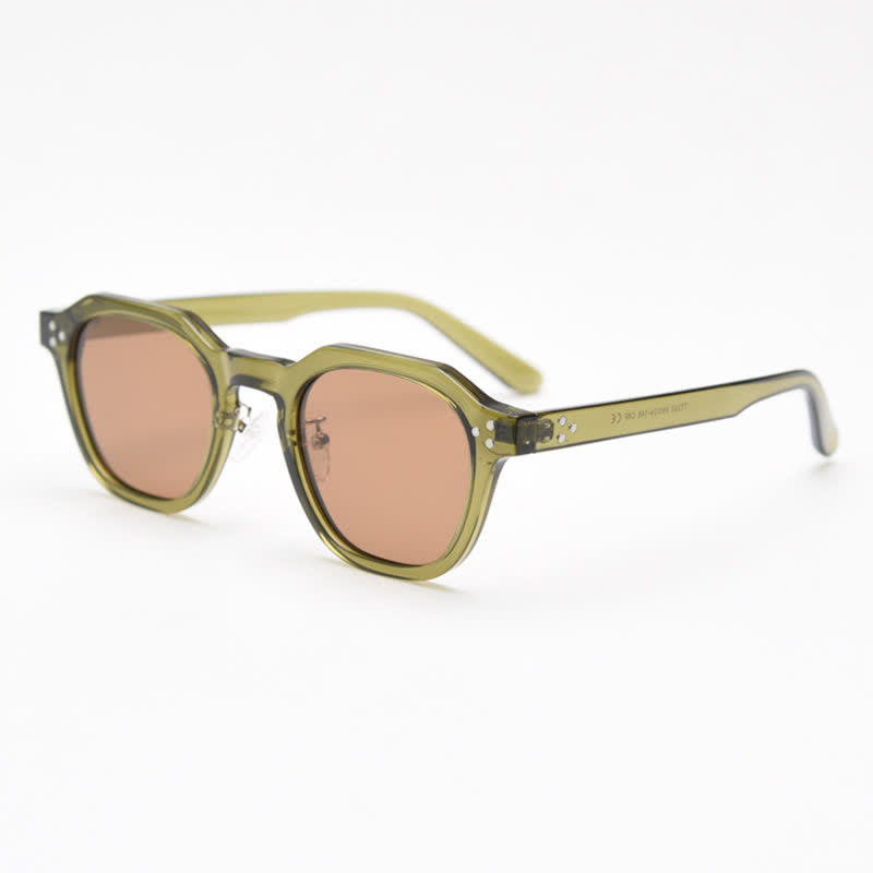 Spykay™ SG61000 Unisex Retro Geometric Frame Polarized Sunglasses  - Dark Green - image 17