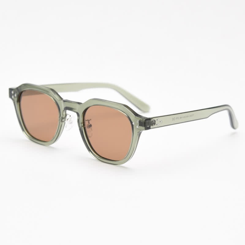 Spykay™ SG61000 Unisex Retro Geometric Frame Polarized Sunglasses  - Green - image 19
