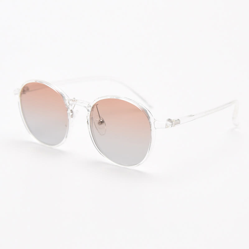 Spykay™ SG60999 Unisex Retro Simple Round Frame Polarized Sunglasses  - Clear - image 2