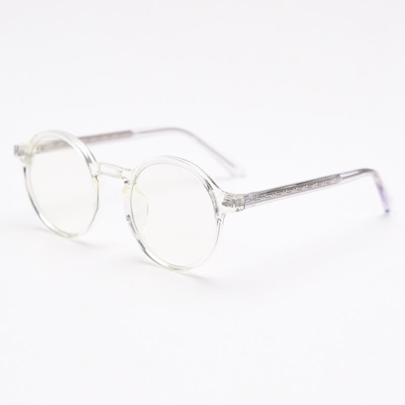 Spykay™ EG26870 Unisex Retro Simple Round Frame Anti-blue Light Glasses  - Clear - image 5