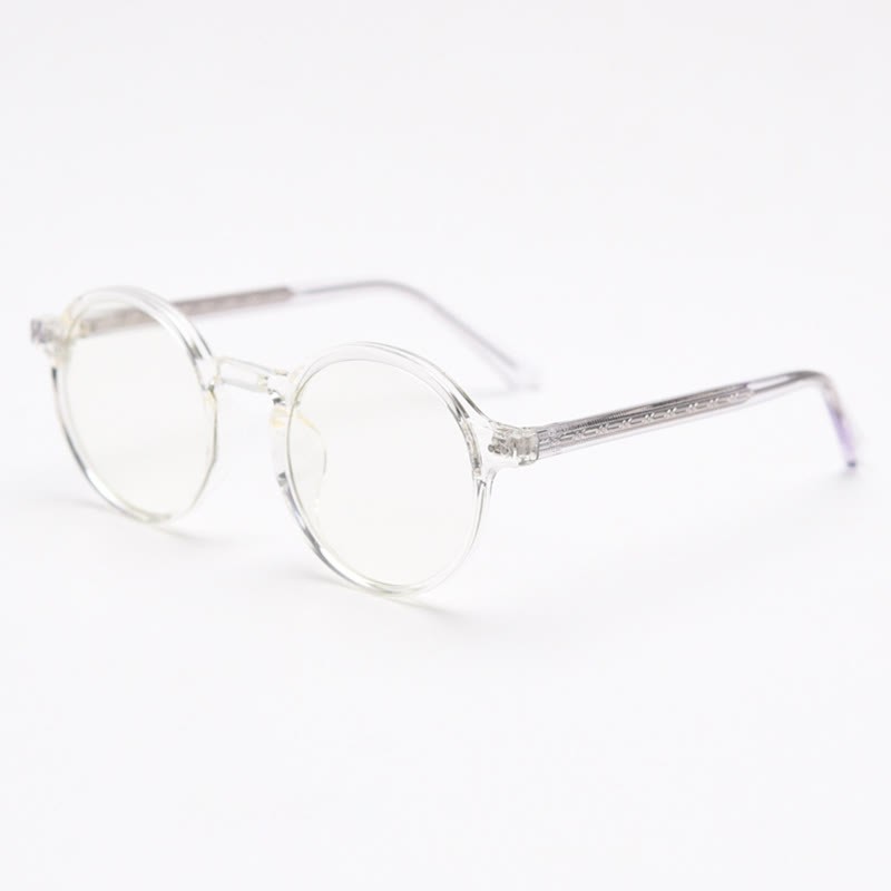 Spykay™ EG26870 Unisex Retro Simple Round Frame Anti-blue Light Glasses  - Clear - image 5
