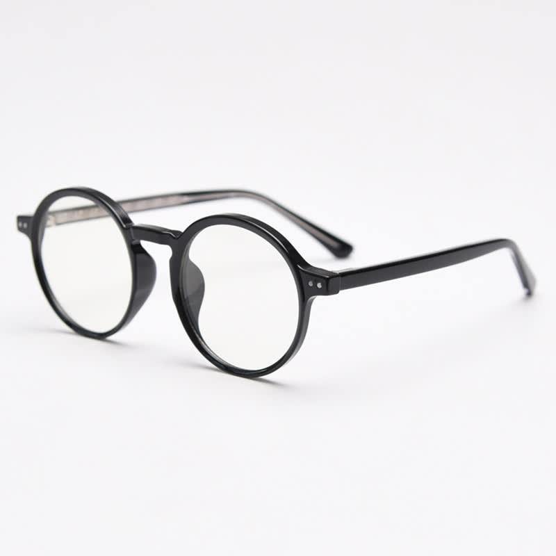 Spykay™ EG26870 Unisex Retro Simple Round Frame Anti-blue Light Glasses  - Black - image 3