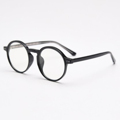 Spykay™ EG26870 Unisex Retro Simple Round Frame Anti-blue Light Glasses  - Black - image 3