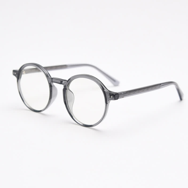 Spykay™ EG26870 Unisex Retro Simple Round Frame Anti-blue Light Glasses  - Grey - image 7