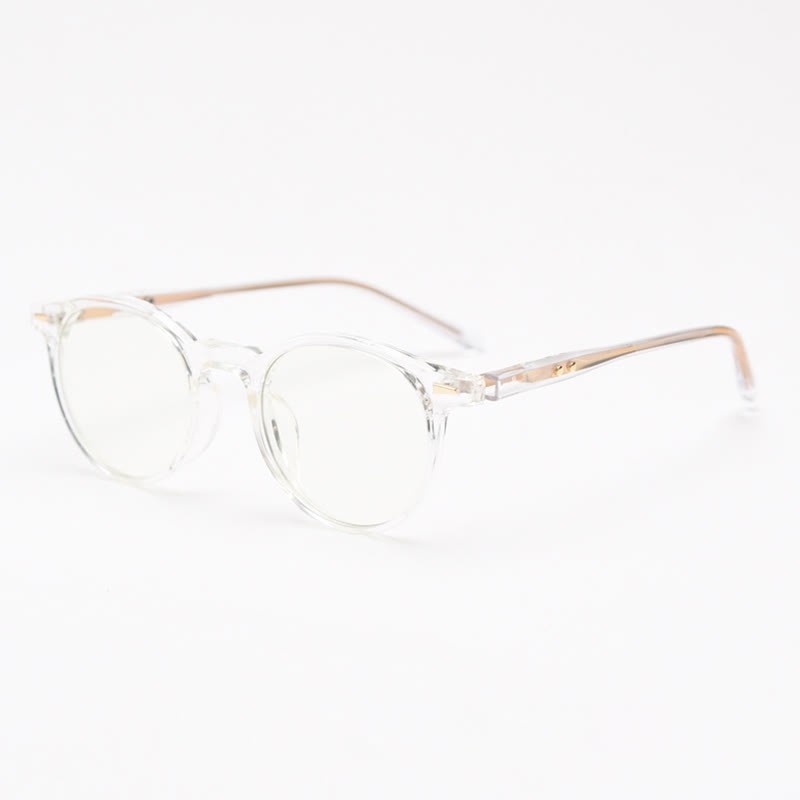 Spykay™ EG26869 Simple Round Frame Anti-blue Light Classic Glasses  - Clear - image 6