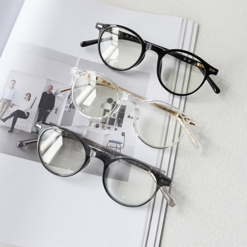 Spykay™ EG26869 Simple Round Frame Anti-blue Light Classic Glasses  - image 13