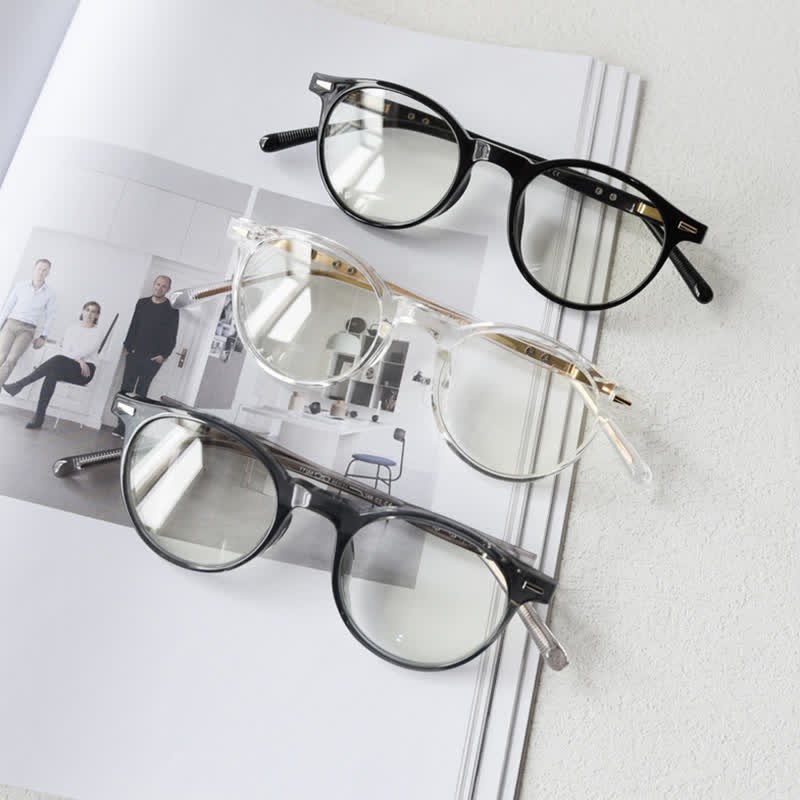 Spykay™ EG26869 Simple Round Frame Anti-blue Light Classic Glasses  - image 13