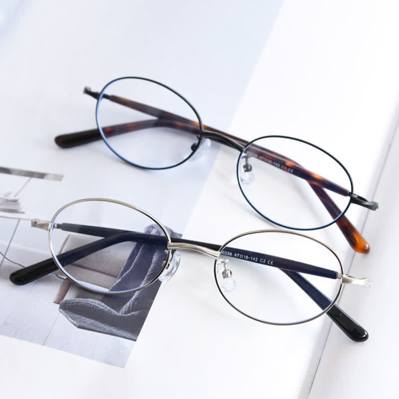 Spykay™ EG26867 Oval Frame Anti-blue Light Retro Classic Glasses  - image 13