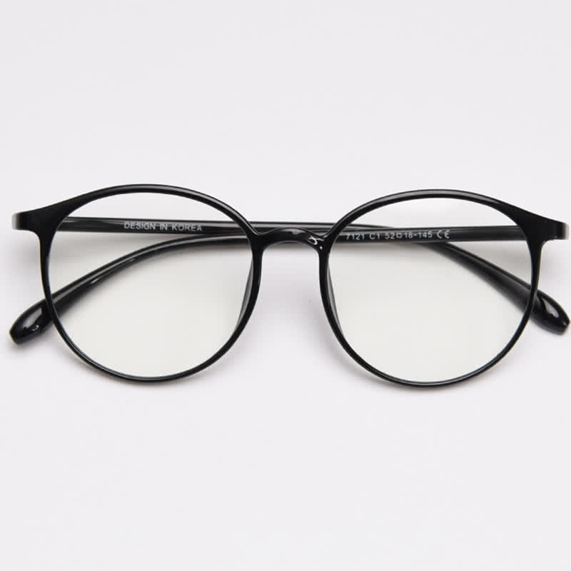 Spykay™ EG26865 Large Round Frame Anti-blue Light Simple Classic Lightweight Glasses  - image 2