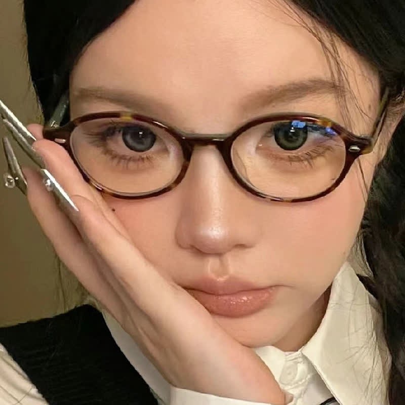 Spykay™ EG60680 Vintage Oval Frame Anti-blue Light Eyeglasses - image 5