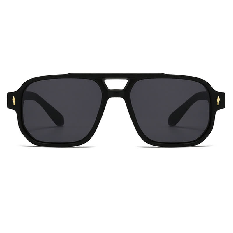 Spykay™ SG61003 Square Frame Double Bridges Vintage Arrow Sunglasses - image 6